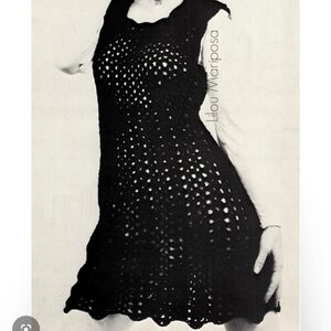 Vtg LAINEY CROCHET DRESS